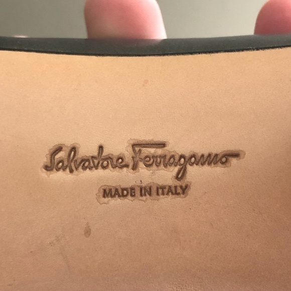 Vintage SALVADOR FERRGAMO Square Toe Pumps - Picture 4 of 10